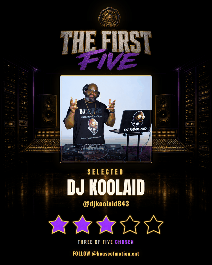 Seat 3 — DJ Koolaid, The First Five.